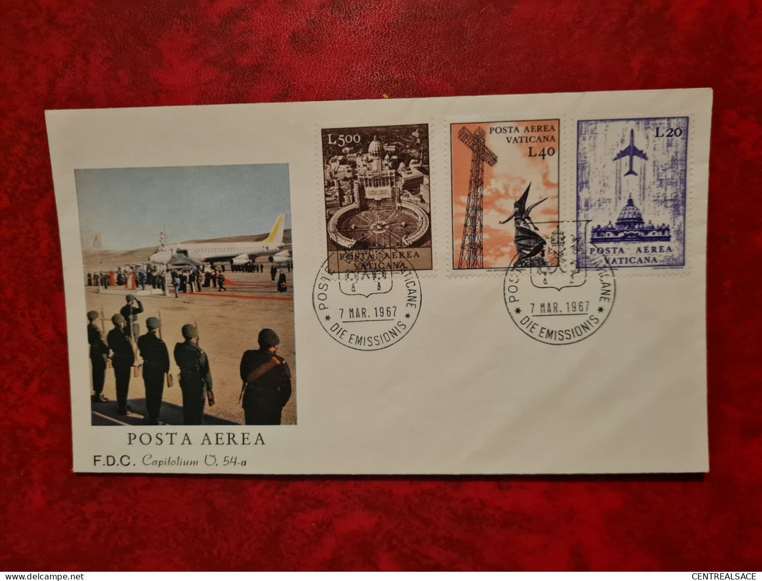 Lettre / Carte  VATICAN FDC 1967 POSTA AEREA - Sonstige & Ohne Zuordnung