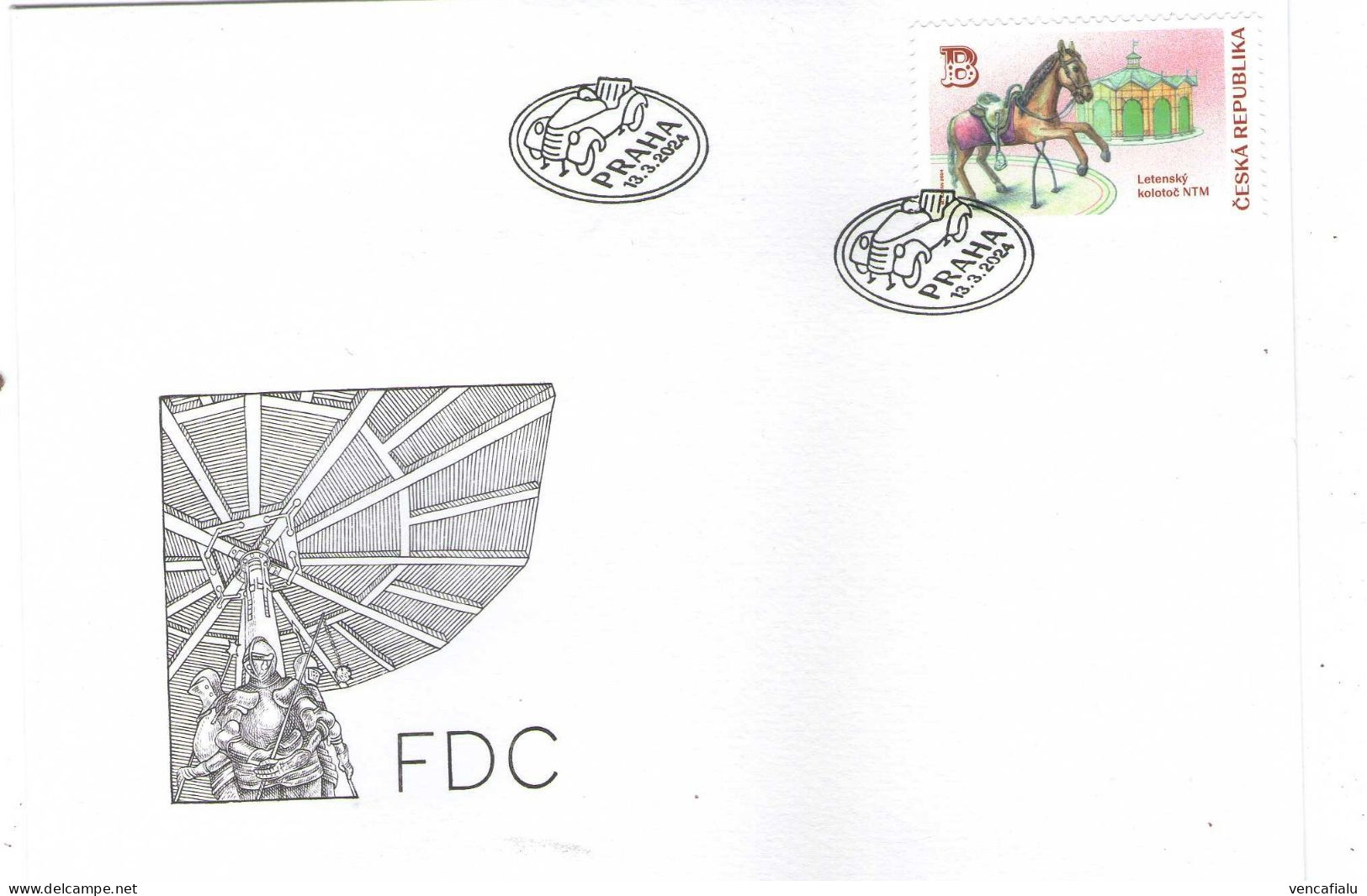 Year  2024 -  Old Carousel - FDC