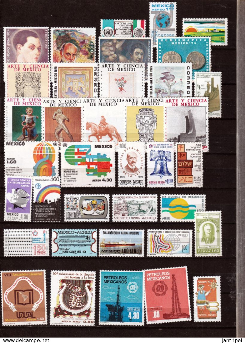 MEXICO 1970/1990  STAMPS MNH   ART& MORE TOPICS - Mexico