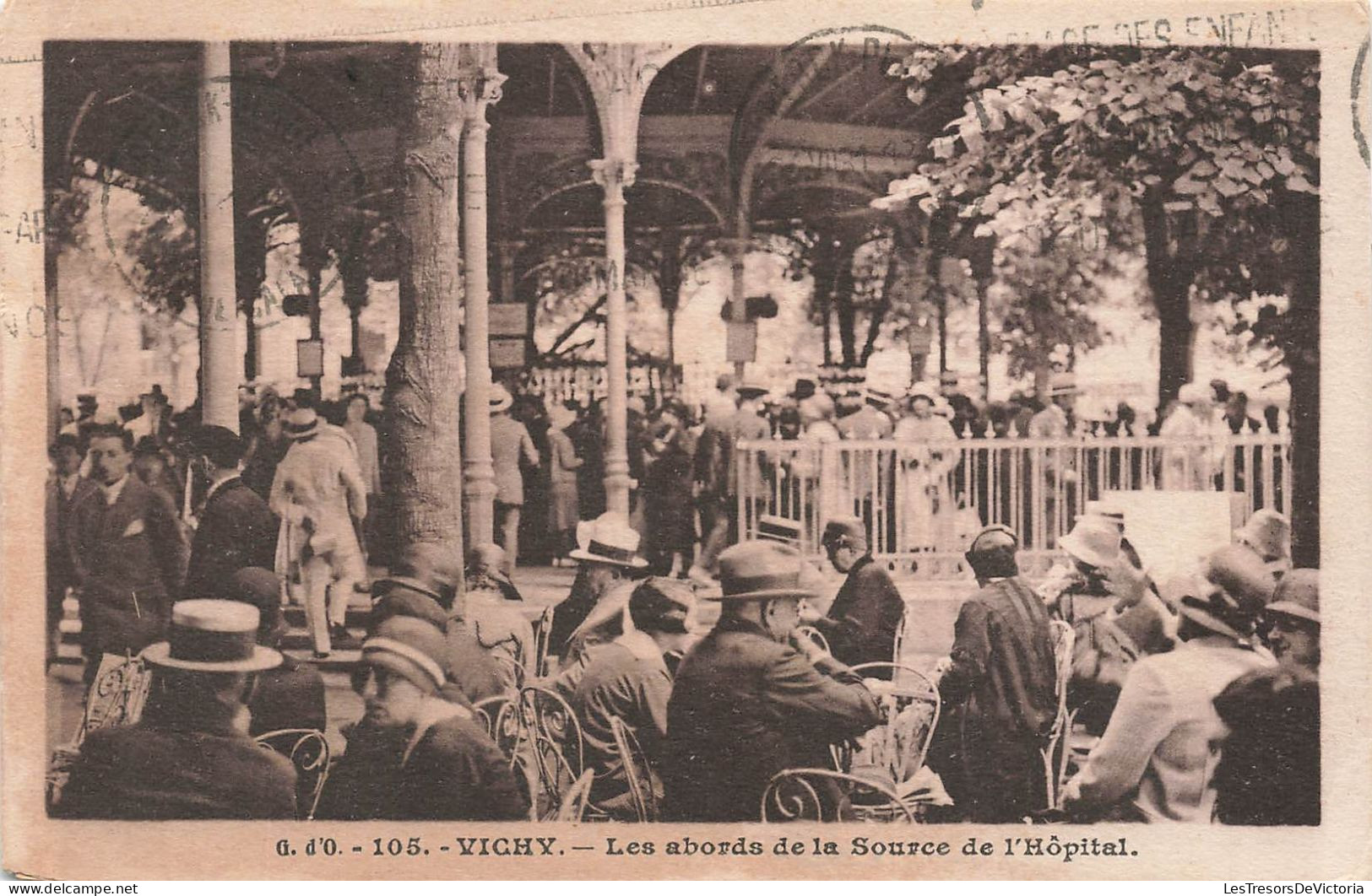 FRANCE - Vichy - Vue Générale Sur Les Abords De La Source De L'hôpital - Animé - Carte Postale Ancienne - Vichy