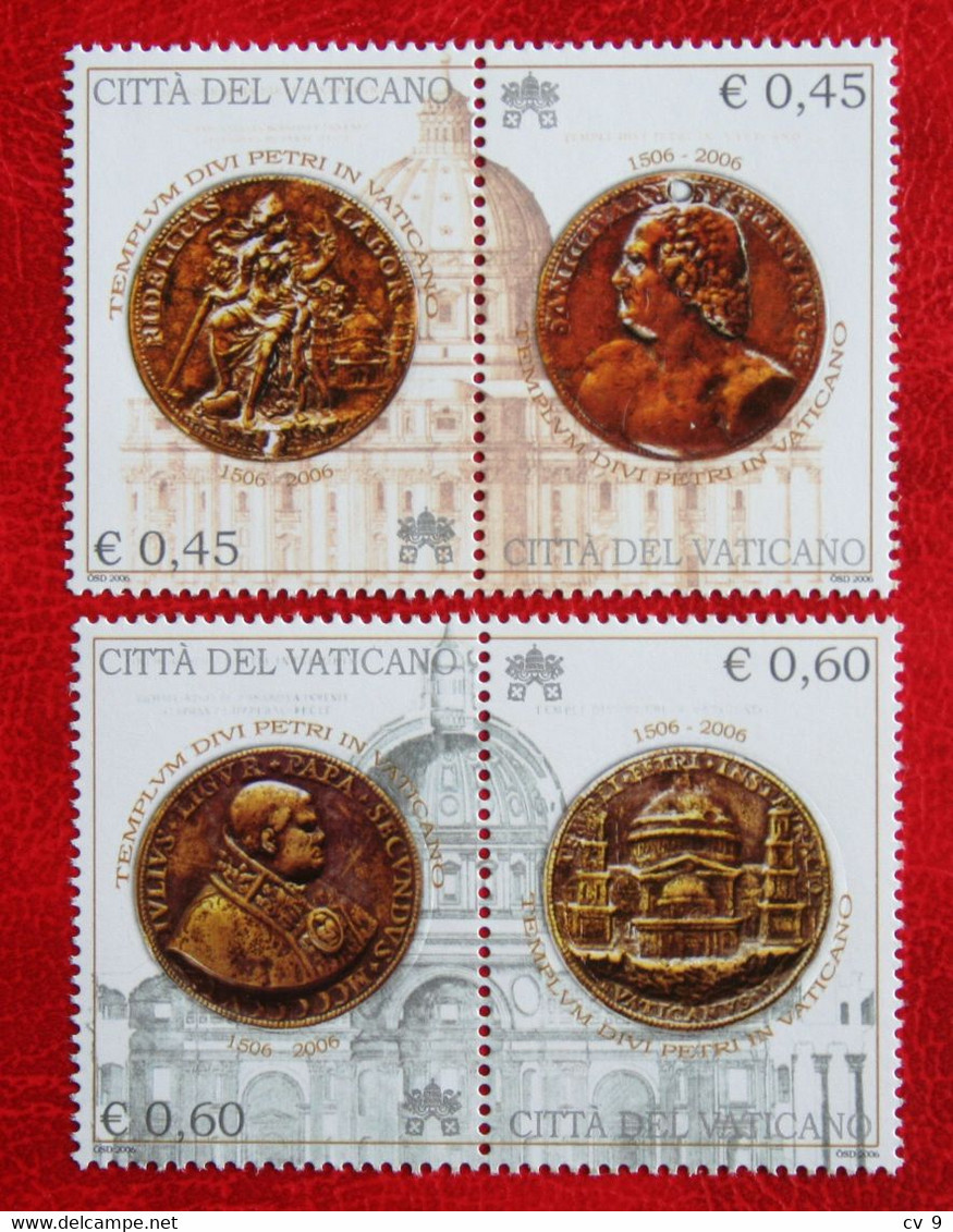 500 Years Of St. Peter's Basilica 2006 Mi 1554-1557 Yv 1409-1412 POSTFRIS / MNH / **  VATICANO VATICAN VATICAAN - Unused Stamps