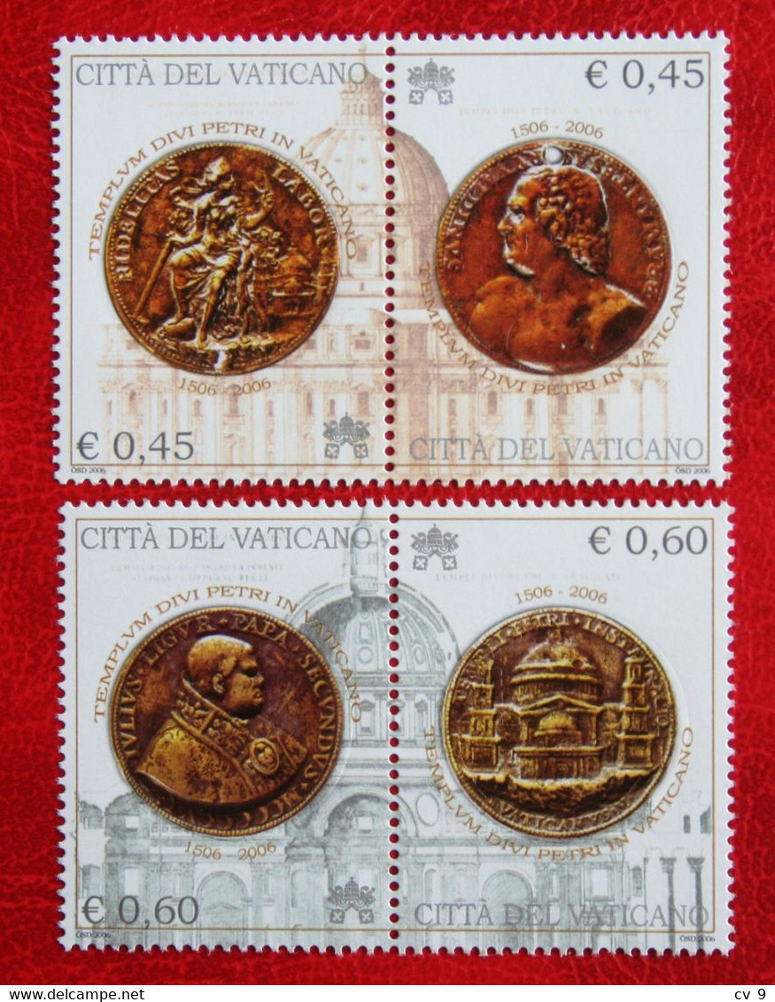 500 Years Of St. Peter's Basilica 2006 Mi 1554-1557 Yv 1409-1412 POSTFRIS / MNH / **  VATICANO VATICAN VATICAAN - Ungebraucht