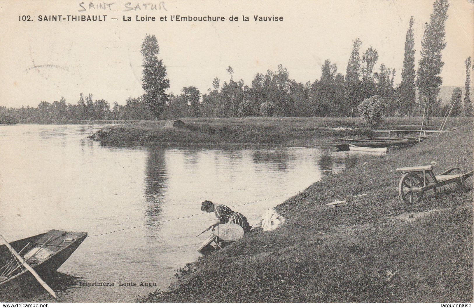 18 - SAINT SATUR - Saint Thibault - La Loire Et L' Embouchure De La Vauvise - Saint-Satur