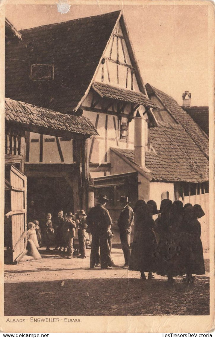 FRANCE - Alsace - Eigweiler - Elsass - Animé - Vue Panoramique D'une Maison - Carte Postale Ancienne - Alsace