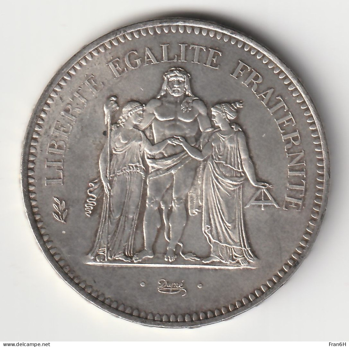 50 Francs Hercule Argent 1976 - Silver - - 50 Francs