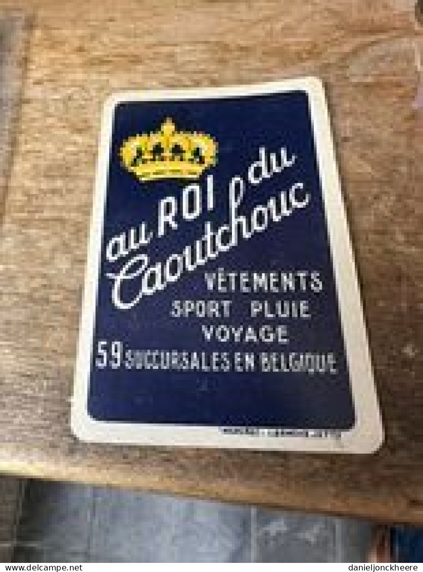 Au Roi Du Caoutchouc Speelkaart Playing Card Vetements Belgique - Speelkaarten