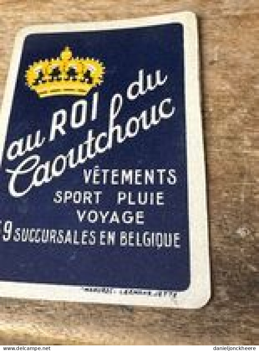 Au Roi Du Caoutchouc Speelkaart Playing Card Vetements Belgique - Barajas De Naipe
