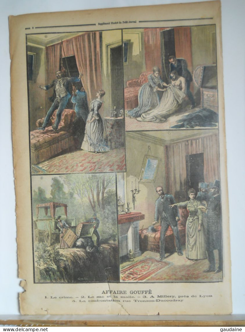 LE PETIT JOURNAL N°4 - 20 DECEMBRE 1890 AFFAIRE GOUFFÉ - LA COUR D'ASSISSES - Le Petit Journal