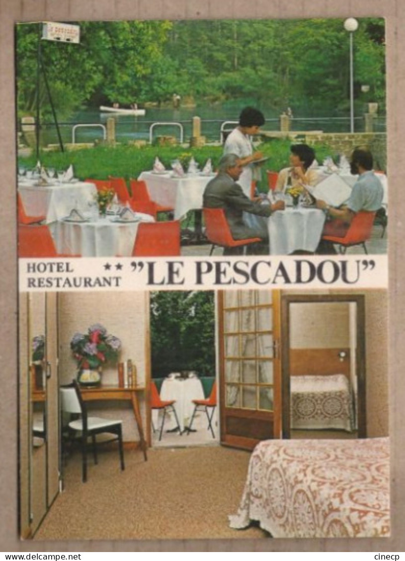 CPSM 84 - L'ISLE SUR SORGUE - HOTEL RESTAURANT " LE PESCADOU " - TB CP 2 Vues Dont Terrasse Et Chambre - L'Isle Sur Sorgue