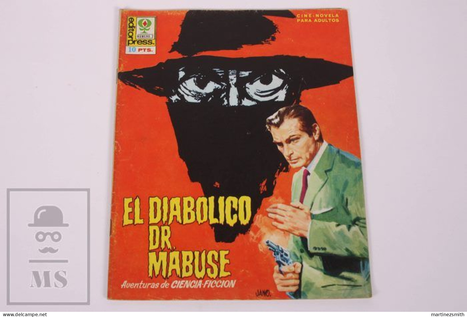 Film/ Movie Comic Book Im Stahlnetz Des Dr. Mabuse - Gert Fröbe, Lex Barker - Harald Reinl - Spanish 1960's - 19 X 24 Cm - Sonstige & Ohne Zuordnung