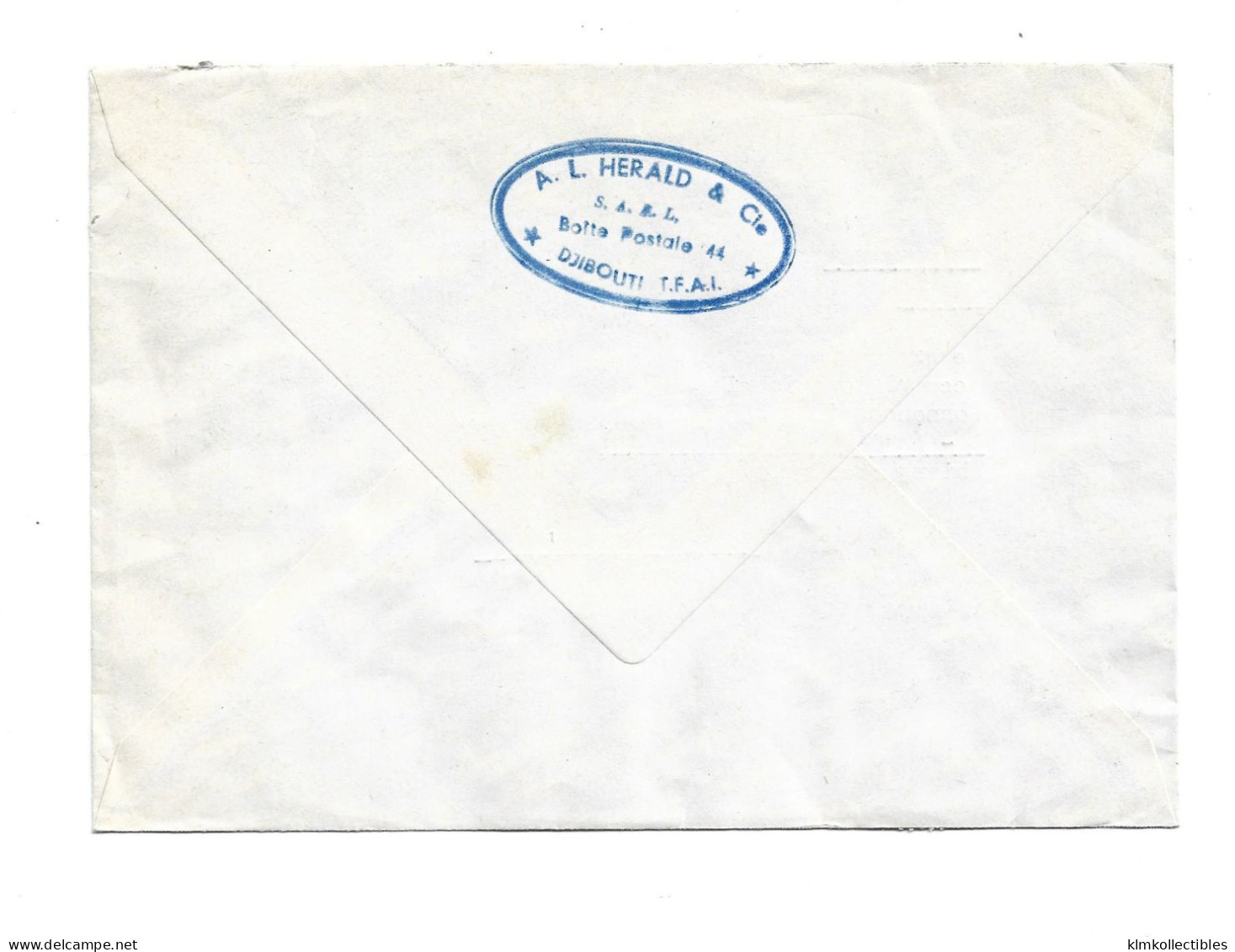 FRANCE COLONIES - AFRAS & ISSAS DJIBOUTI - REGISTERED COVER TO GERMANY - Briefe U. Dokumente