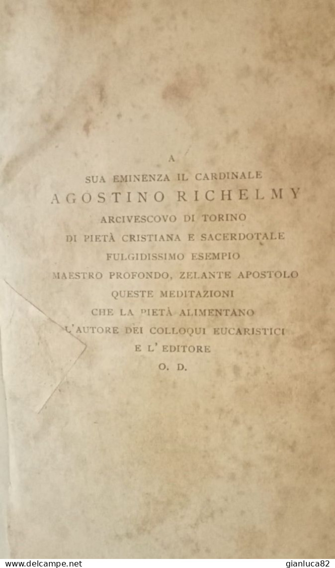 Libro Antico Meditazioni Dell’Hamon Torino 1918 Offertissima (628) Come Da Foto Meditazioni Tutti I Giorni Dell’anno - Oude Boeken