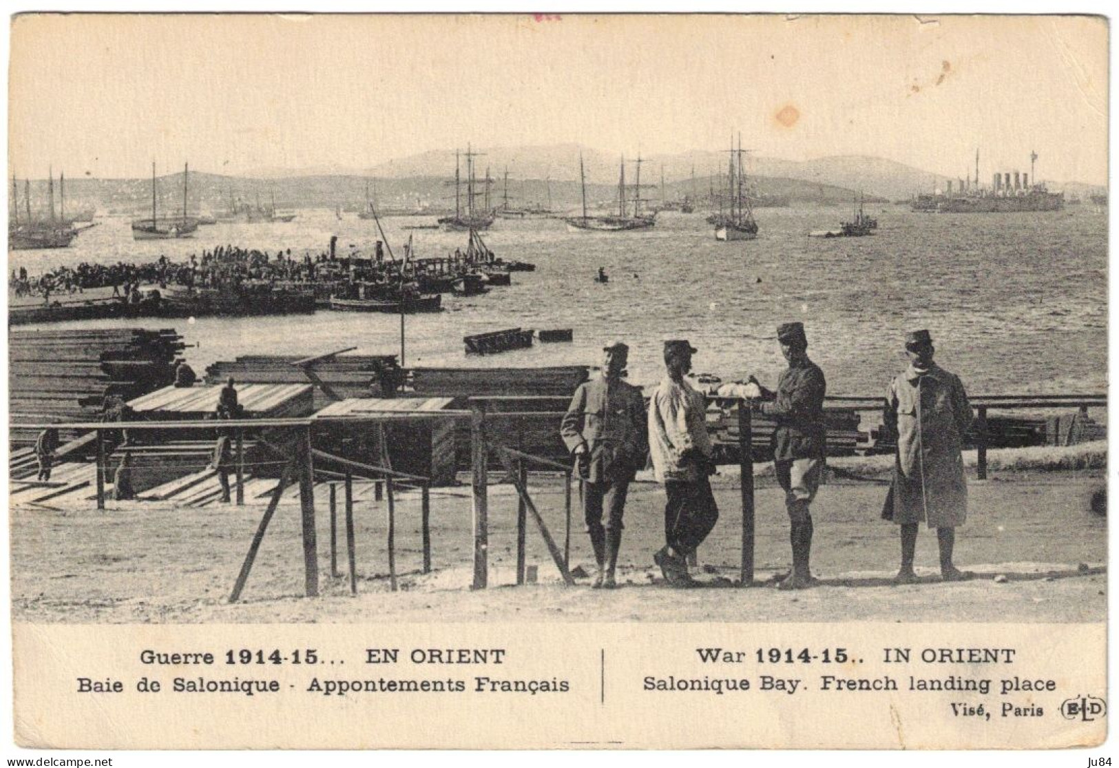 Grèce - Salonique - Guerre D'Orient - Guerre 1914-15 - Baie De Salonique - Appontements Français - Trésor Et Postes - Covers & Documents
