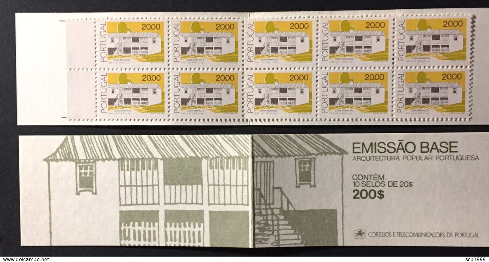 Portugal 1985 - Portuguese Architecture, 20$ Booklet MNH - Carnets