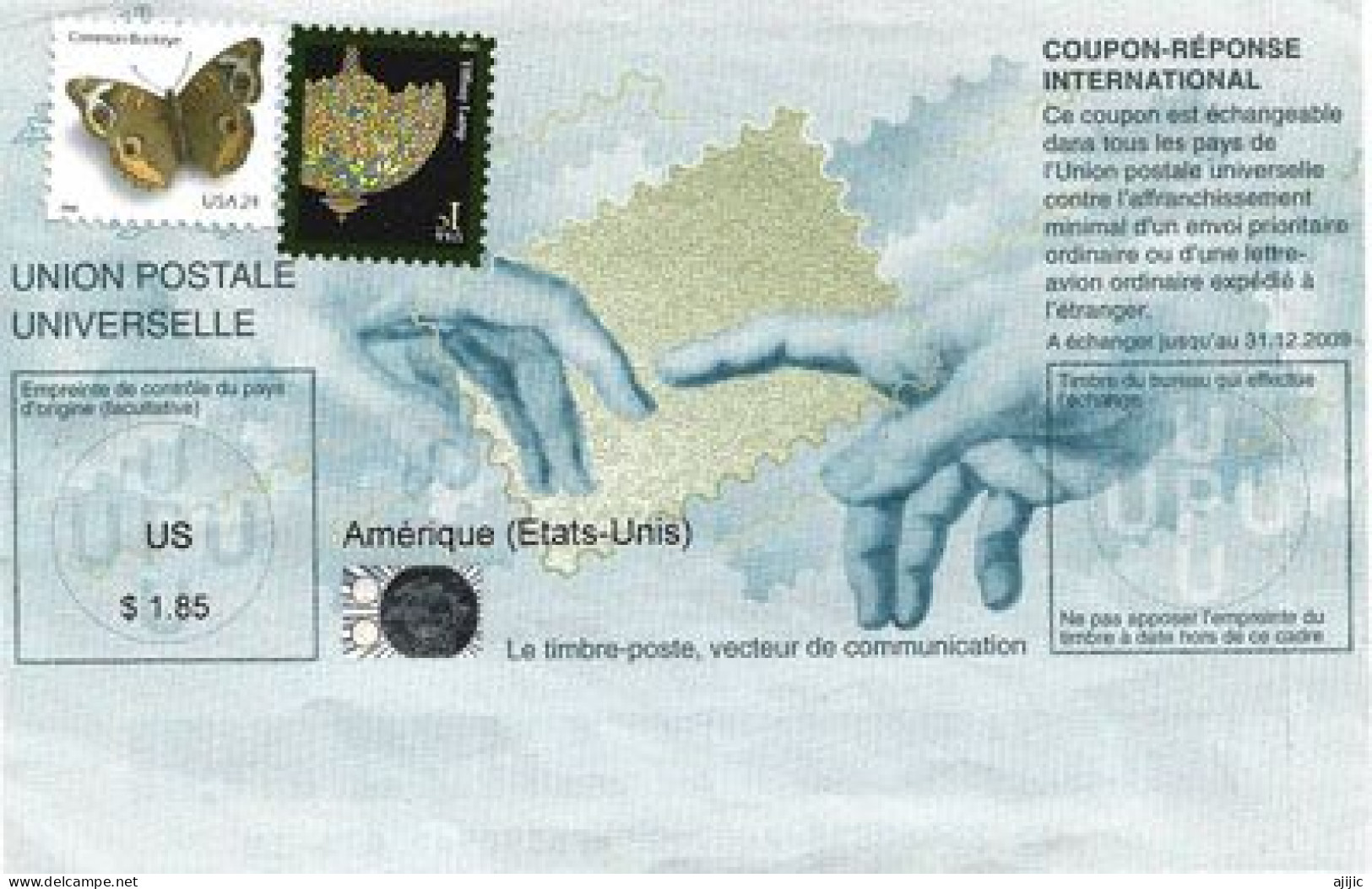 ETATS-UNIS. COUPON-REPONSE AMERICAIN 2009. IRC'S (USA) 2009 - UPU (Unión Postal Universal)