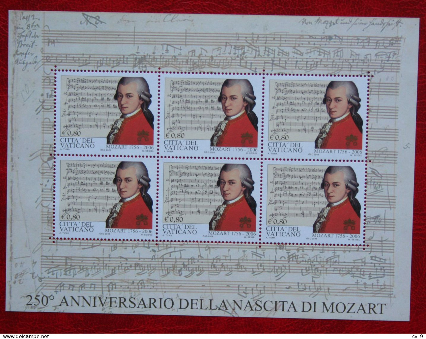 Nascita Wolfgang Amadeus Mozart Music 2006 Mi 1553 Yv 1406 POSTFRIS / MNH / **  VATICANO VATICAN VATICAAN - Unused Stamps