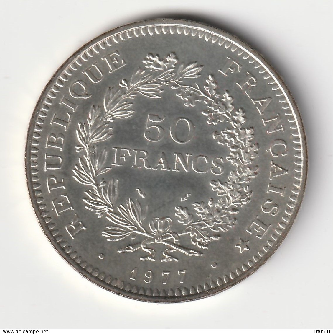 50 Francs Hercule Argent 1977 - Silver - - 50 Francs