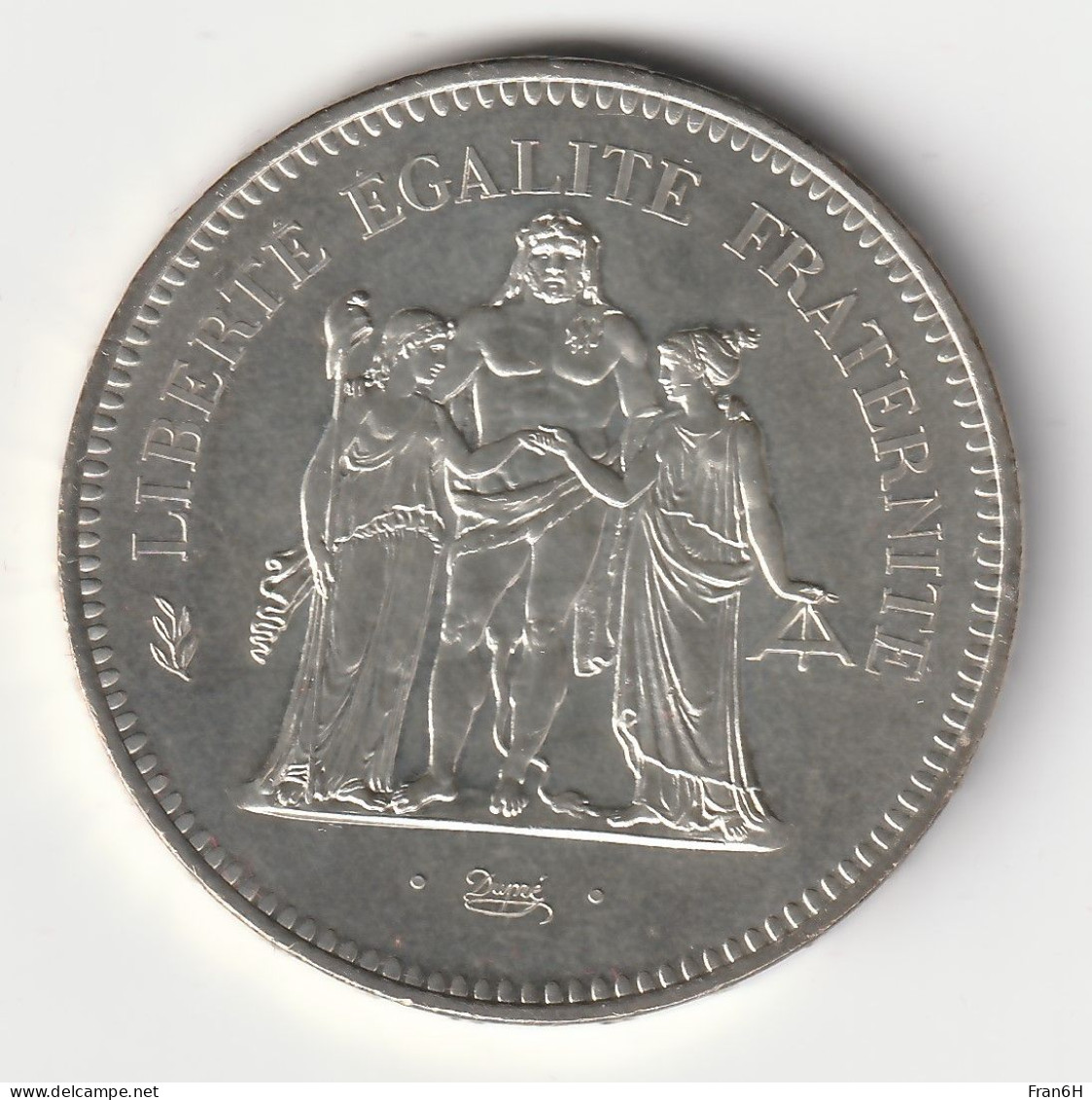 50 Francs Hercule Argent 1977 - Silver - - 50 Francs