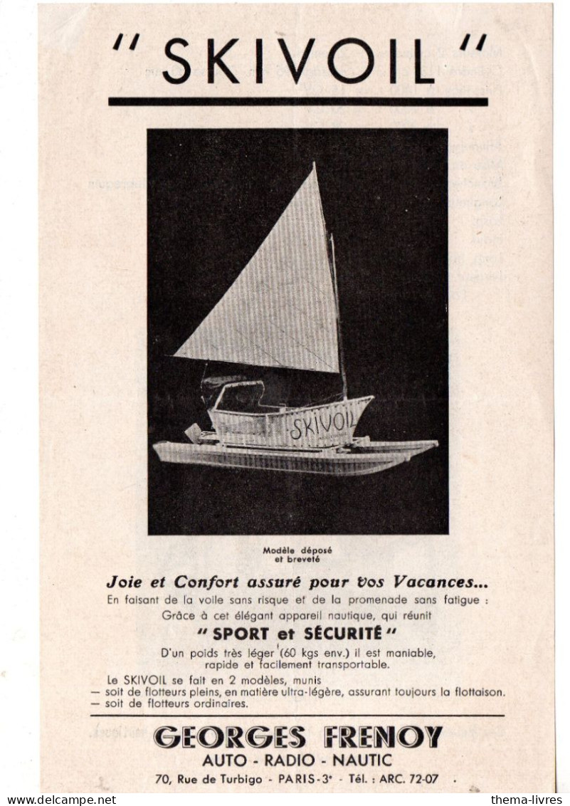 (moteurs De Bateaux) Prospectus SKIVOIL Georges Frenoy  (PPP46706) - Publicités