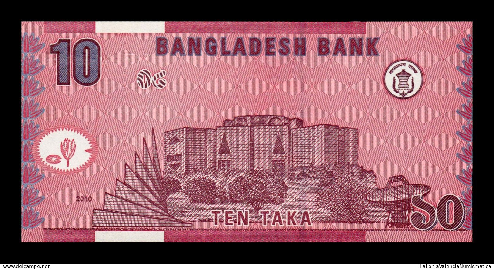 Bangladesh 10 Taka 2010 Pick 47c Sc Unc - Bangladesh