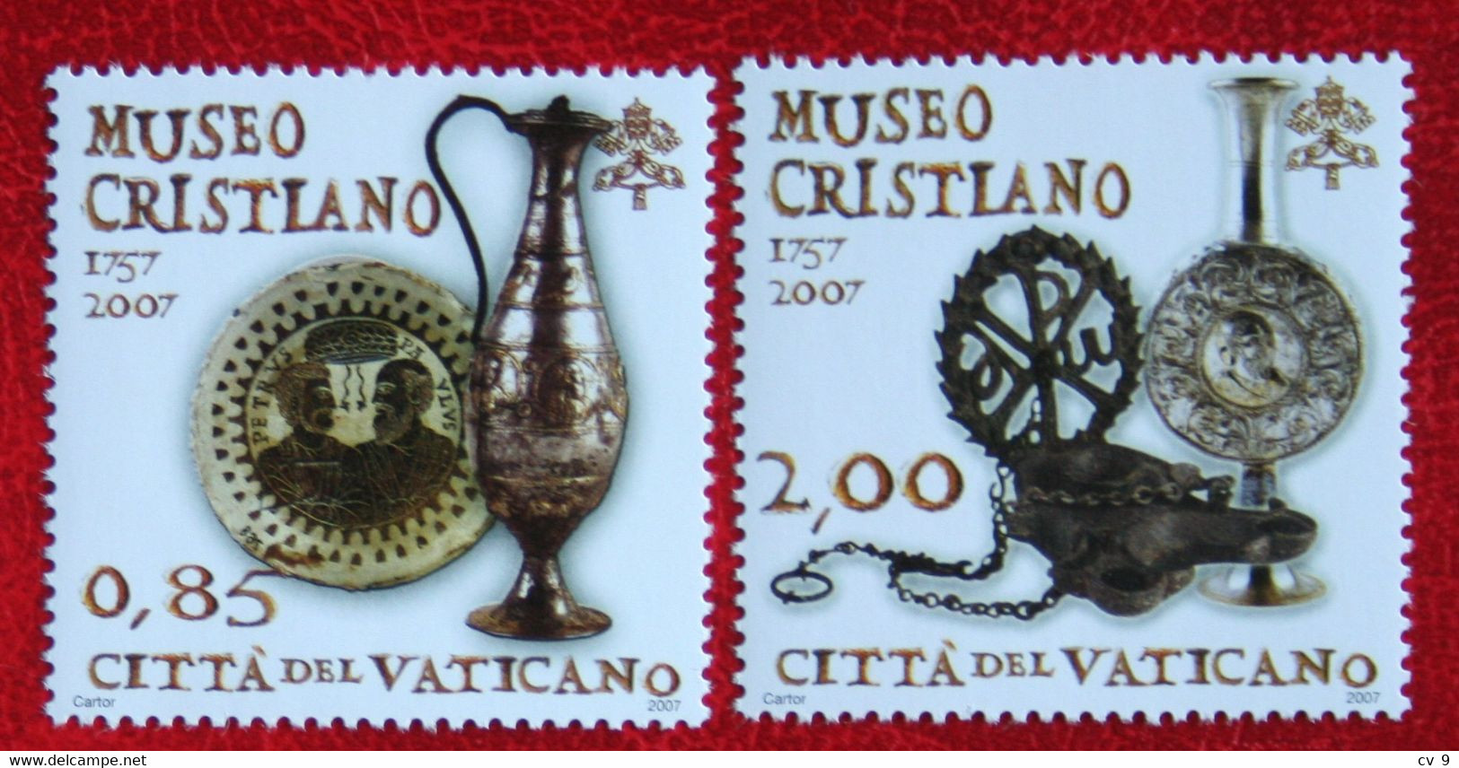 250 Years Of Christian Museum 2007 Mi 1578-1579 Yv 1431-1432 POSTFRIS / MNH / **  VATICANO VATICAN VATICAAN - Ungebraucht