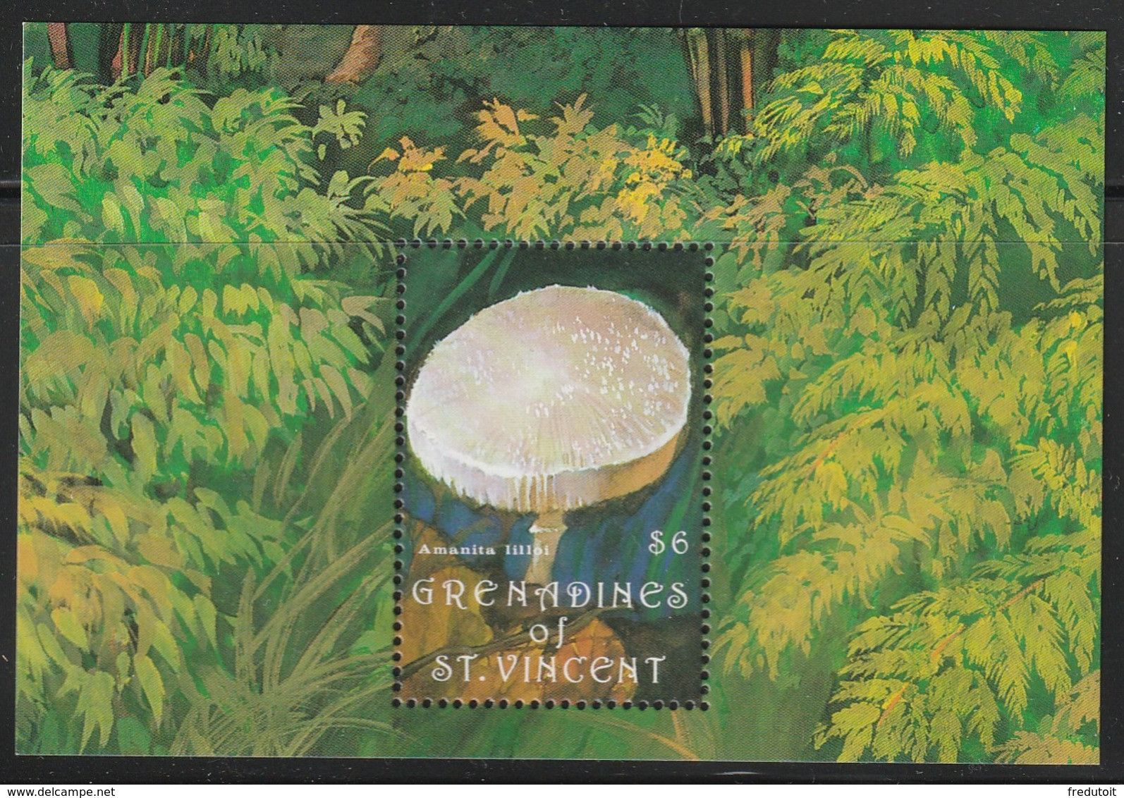 GRENADINES Of The ST VINCENT - BLOC N°79 ** (1992) Champignons - St.Vincent Und Die Grenadinen