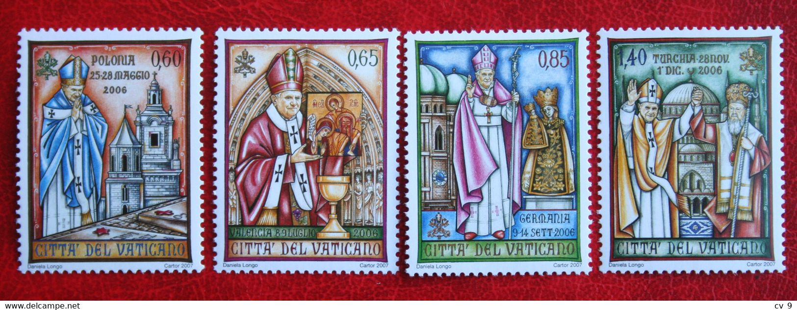 Journeys Of Pope Benedict XVI 2007 Mi 1592-1595 Yv 1446-1449 POSTFRIS / MNH / **  VATICANO VATICAN VATICAAN - Ungebraucht