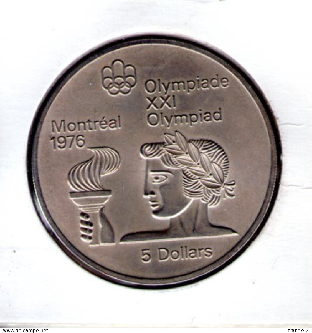 Canada. 5 Dollars 1974.  Jeux Olympiques De Montreal - Canada