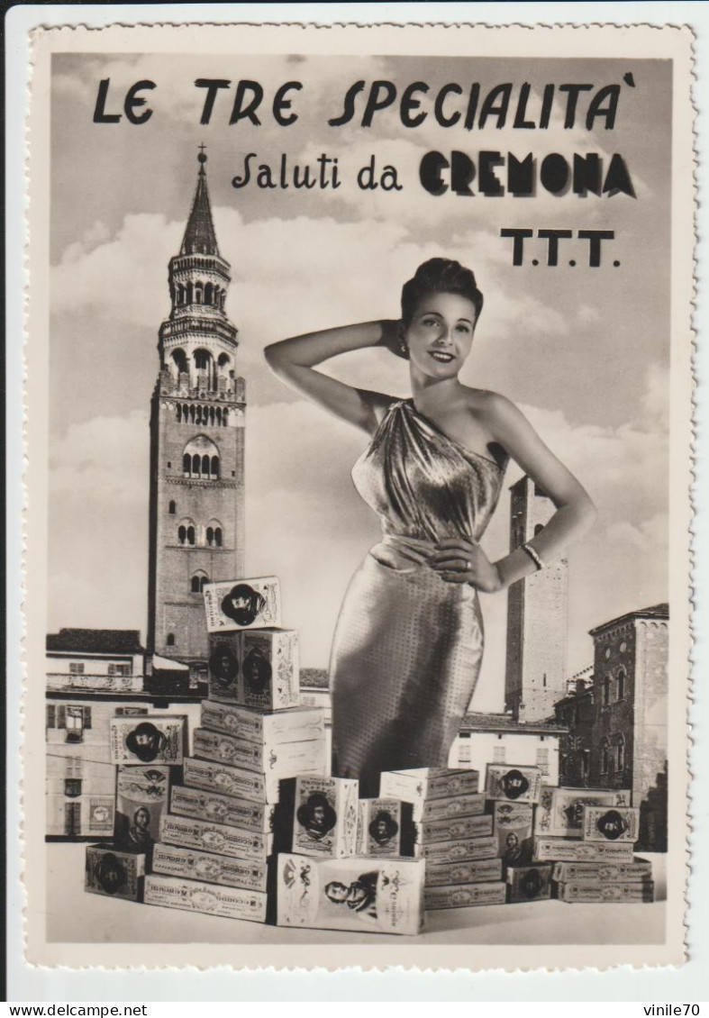 - CREMONA   Cartolina Formato Grande,    Viaggiata 1951 - Cremona