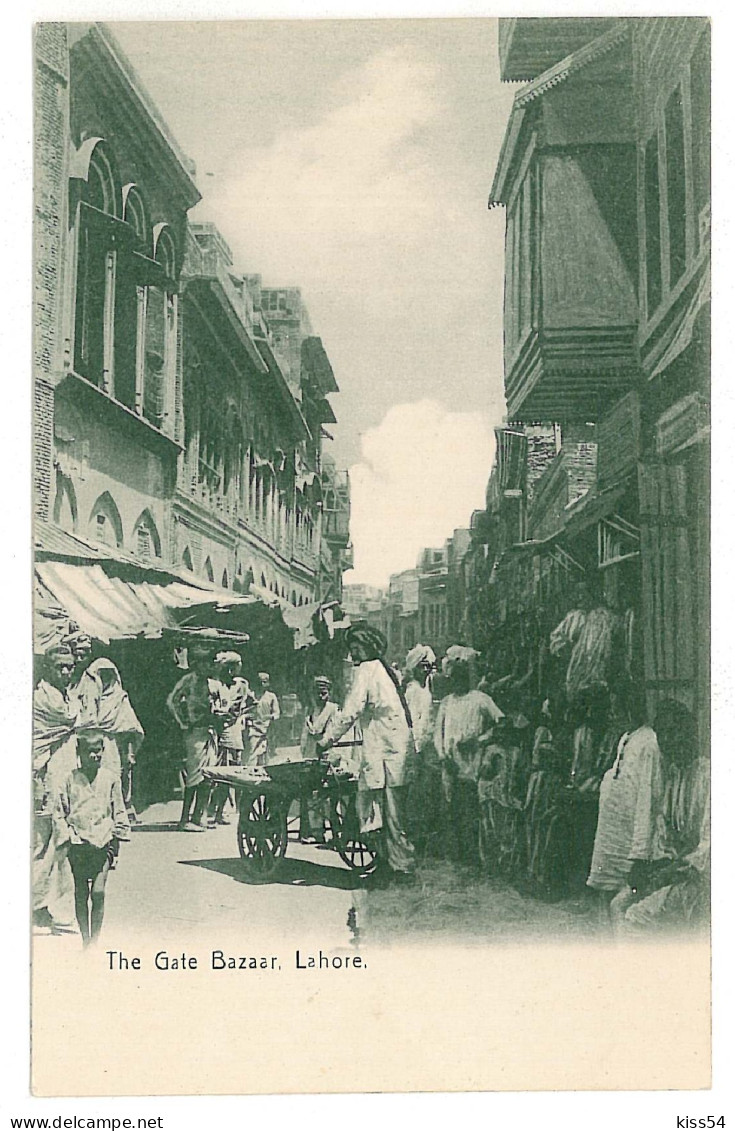 PAK 2 - 9313 LAHORE, Pakistan, Market Bazaar - Old Postcard - Unused  - Pakistán