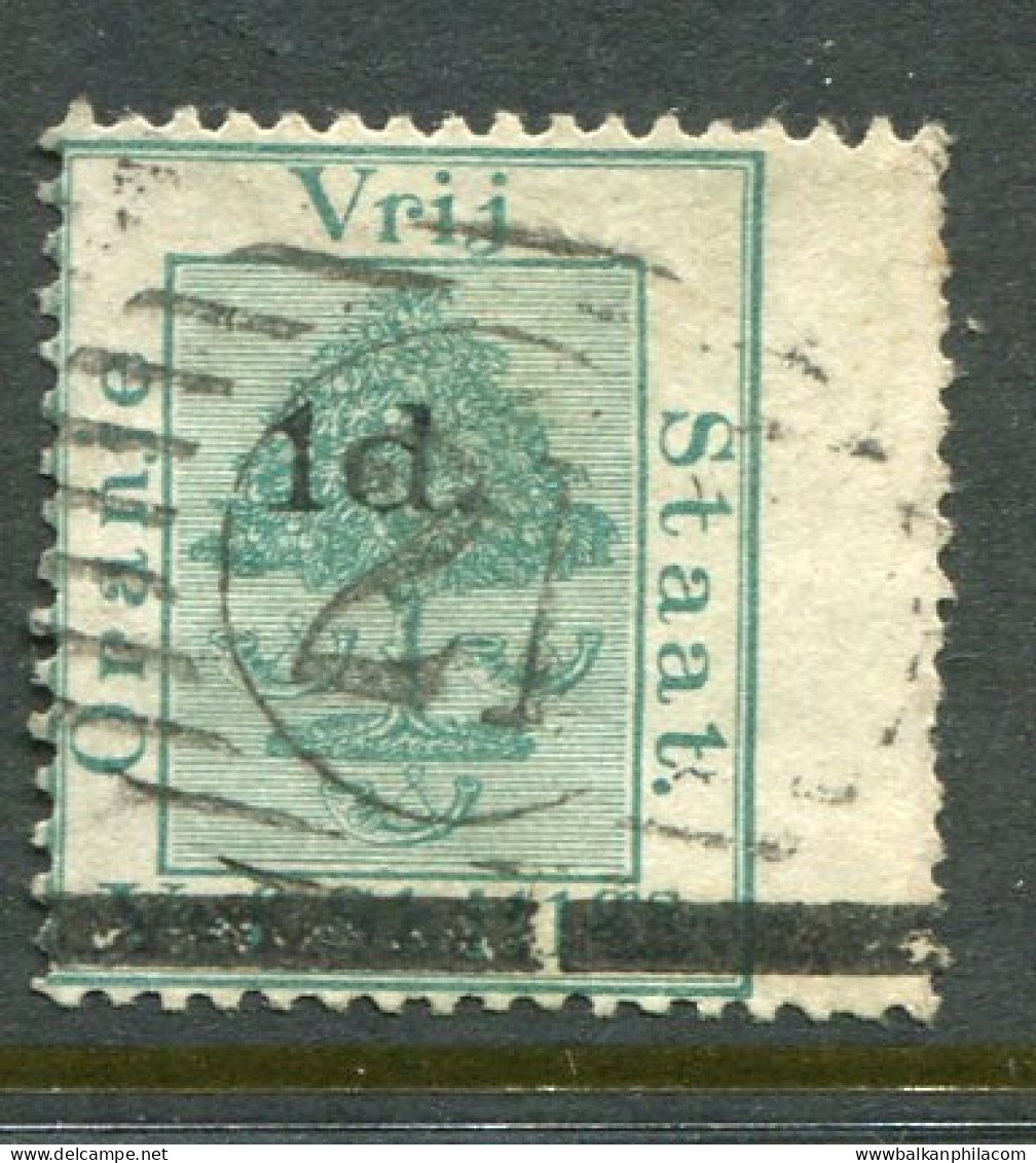 1881 Orange Free State 1d On 5s Used Sg 23 - Ohne Zuordnung