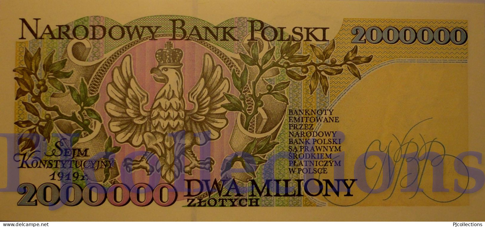 POLONIA - POLAND 2000000 ZLOTYCH 1993 PICK 163a UNC - Polonia