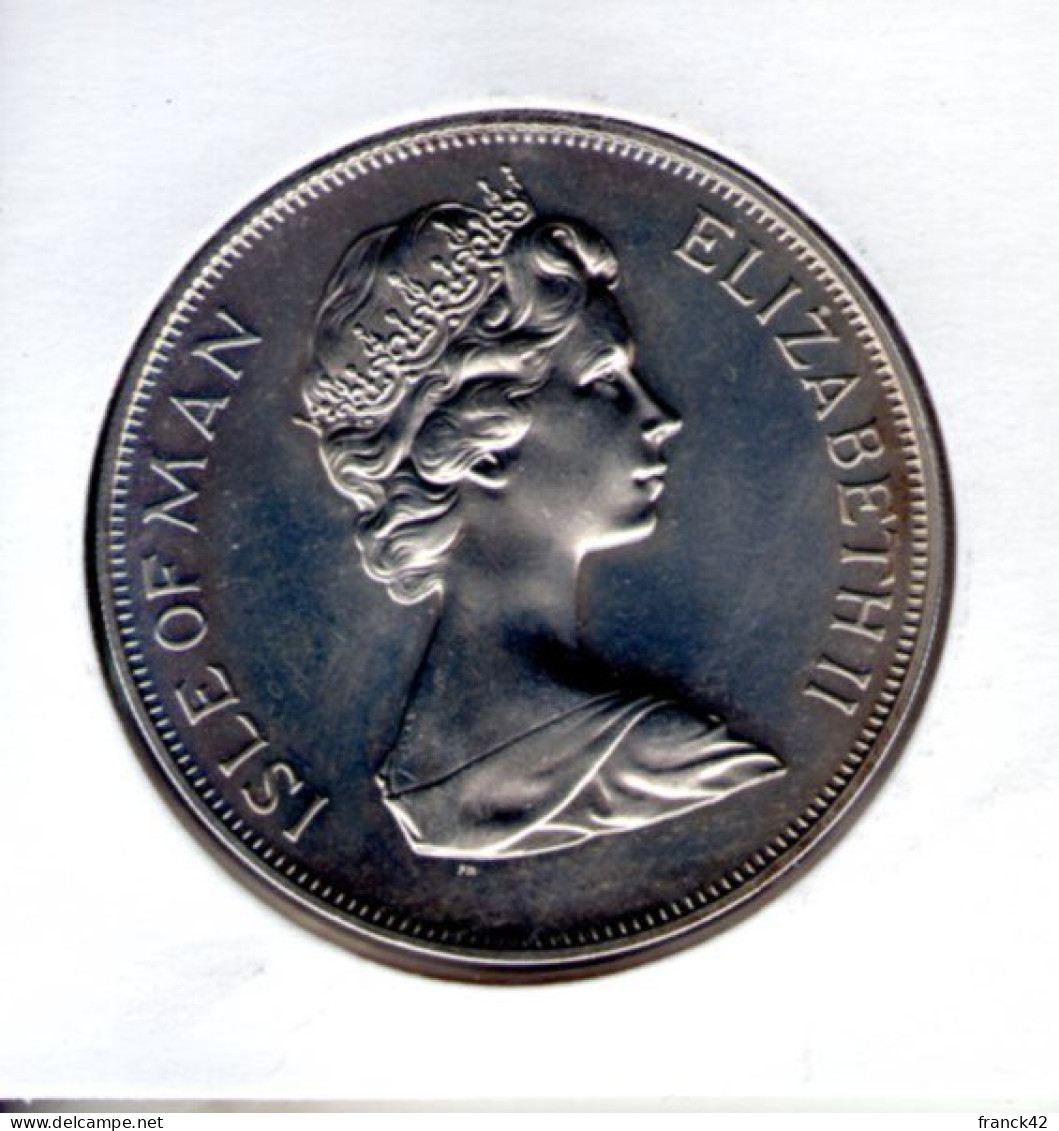 Ile De Man. Siver Jubilee. One Crown. 1977 - Isle Of Man