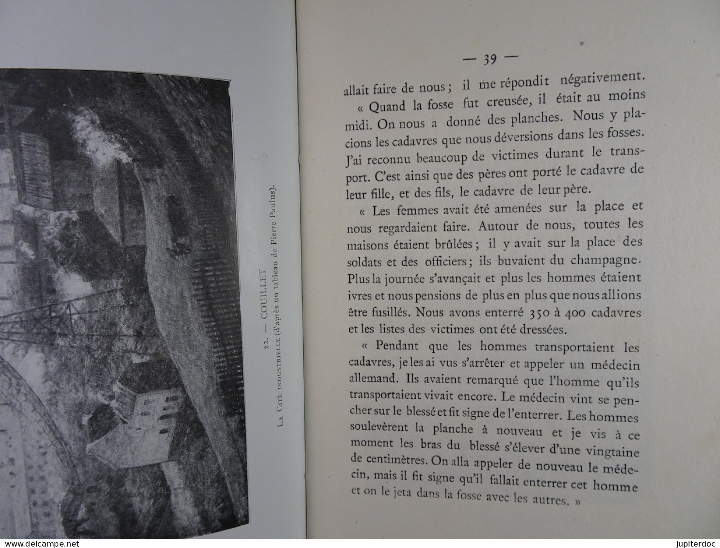 Villes Meurtries de Belgique Les Villes Wallonnes Jules Destrée 1917 Edit. G. Van Oest (63 pages)