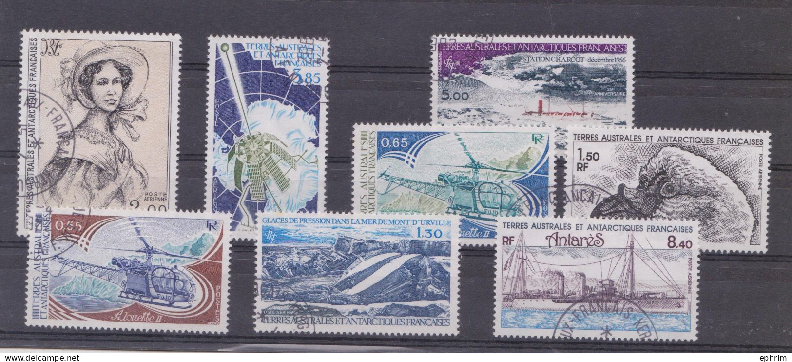 Taaf Antarctique Timbre Oblitéré Lot De 8 Timbres Oblitérés - Colecciones & Series