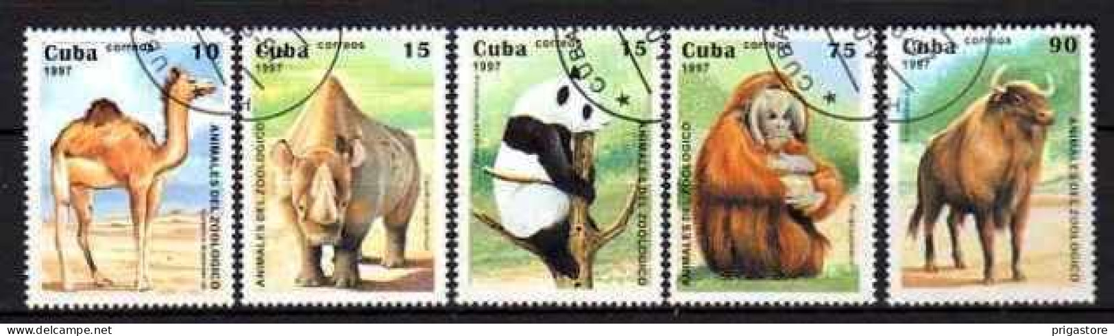 Cuba 1997 Animaux Sauvages (38) Yvert N° 3607 à 3611 Oblitéré Used - Usati