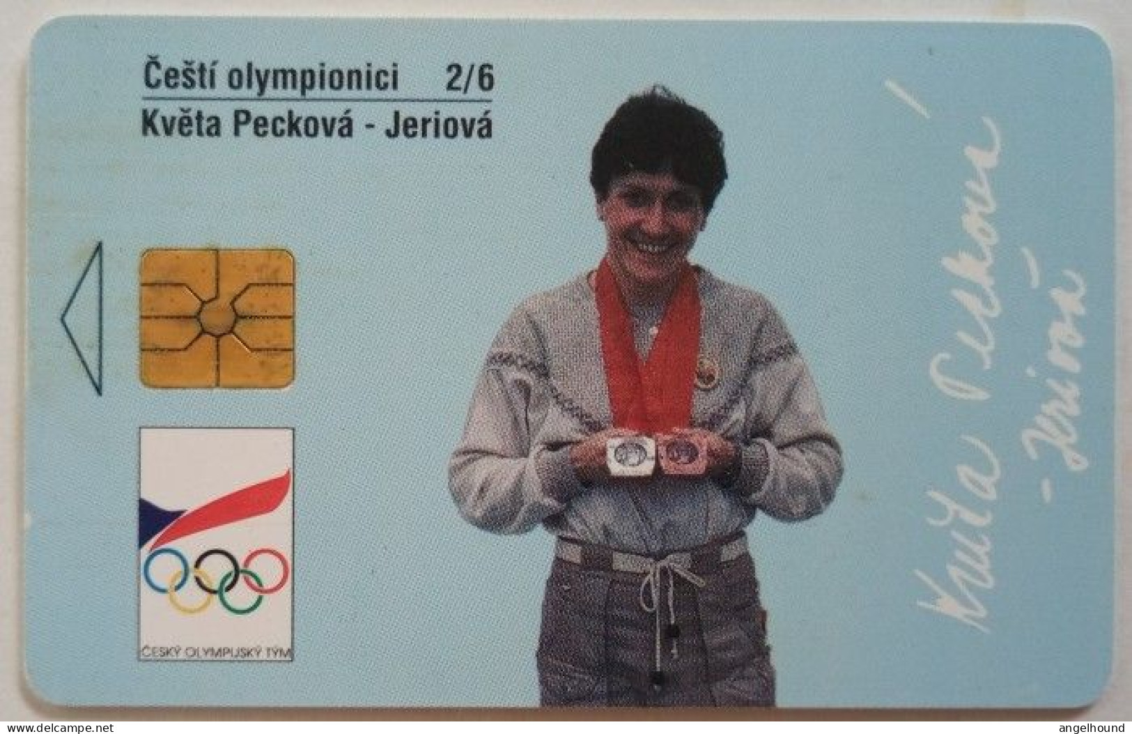 Czech Republic SPT 50 Units Chip Card - Olympionic Sportsman Kveta Peckova Jeriova - Czech Republic