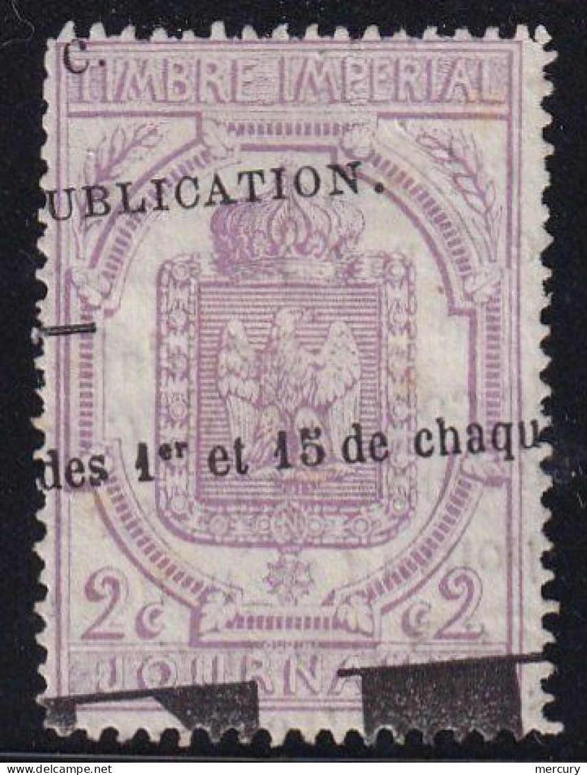 FRANCE - 2 C. Violet Oblitéré - Journaux