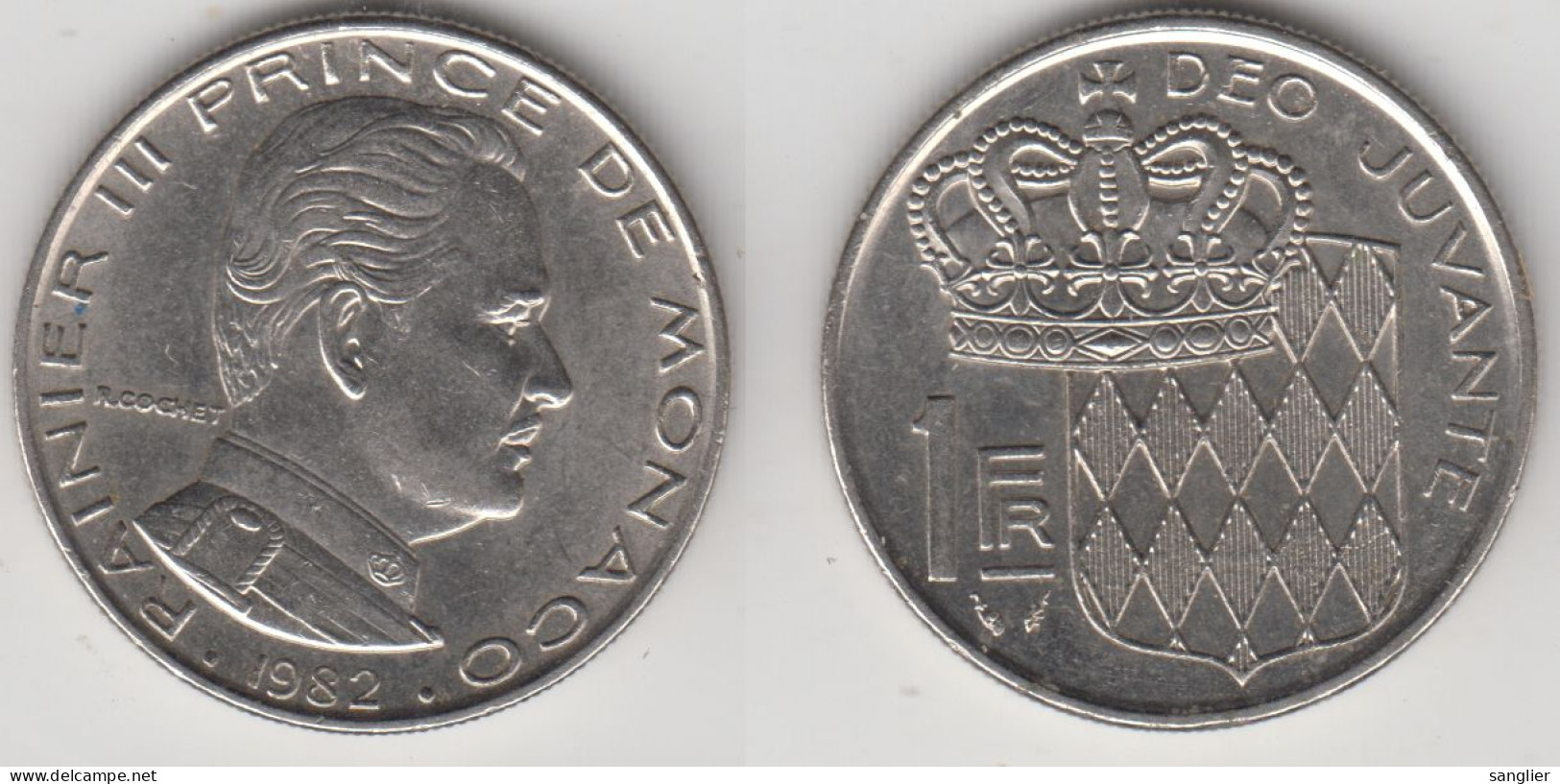 MONACO - 1 FRANC 1982 - 1960-2001 Nieuwe Frank