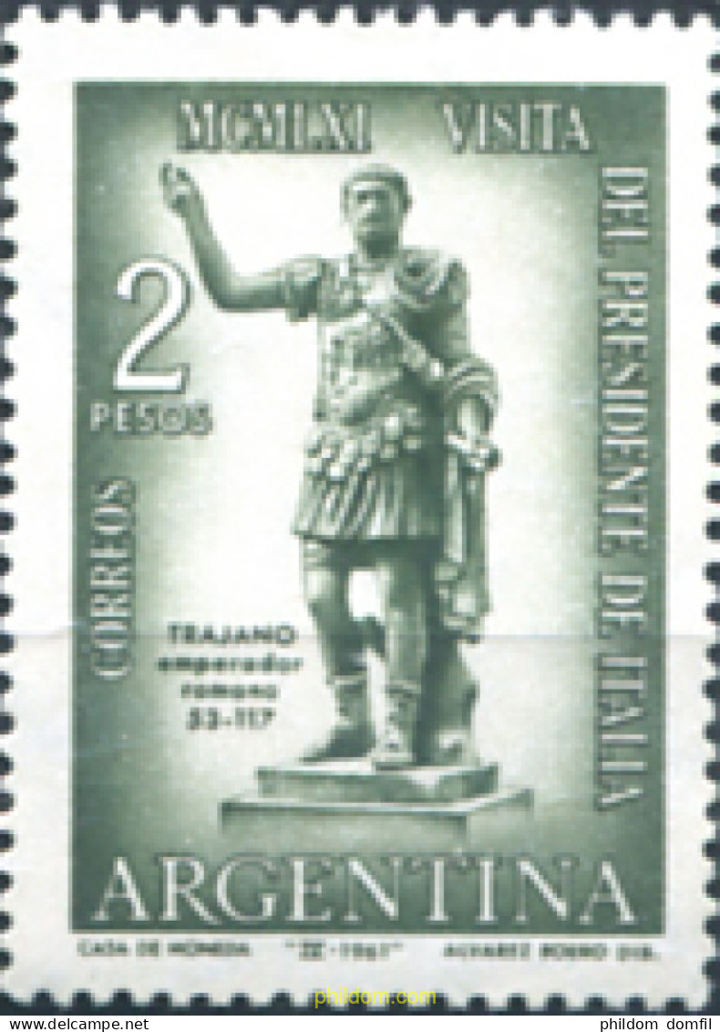 726668 HINGED ARGENTINA 1961 VISITA DEL PRESIDENTE ITALIANO GRONCHI - Ungebraucht