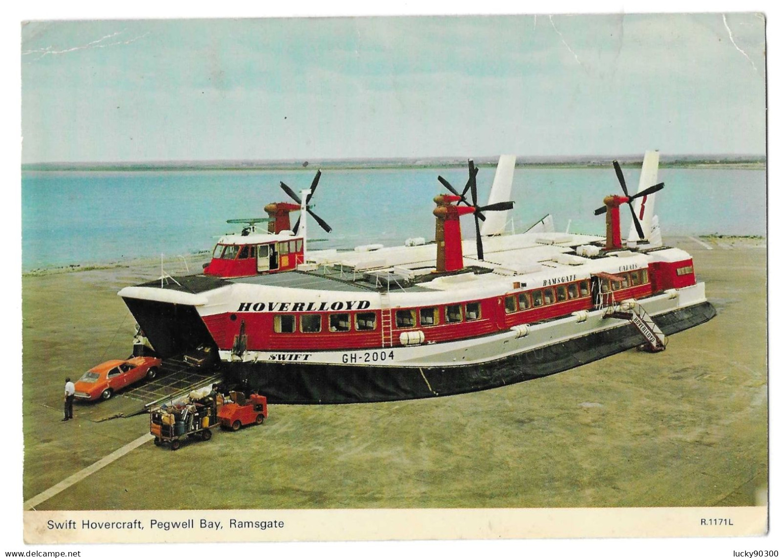 AEROGLISSEUR - SWIFT HOVERCRAFT - PEGWELL BAY - RAMSGATE CALAIS - HOVERLLOYD - Hovercraft