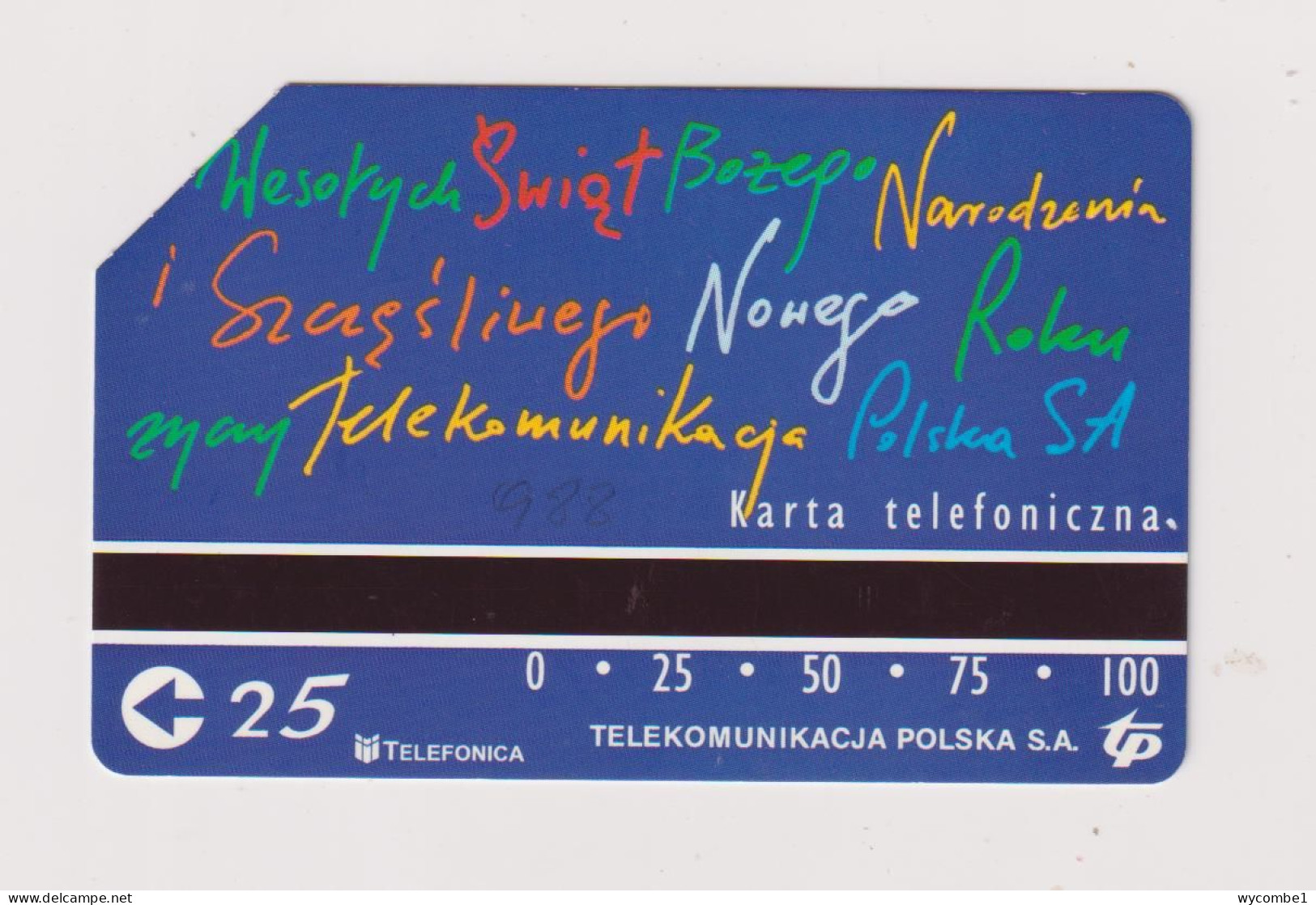 POLAND -  Christmas Urmet  Phonecard - Pologne