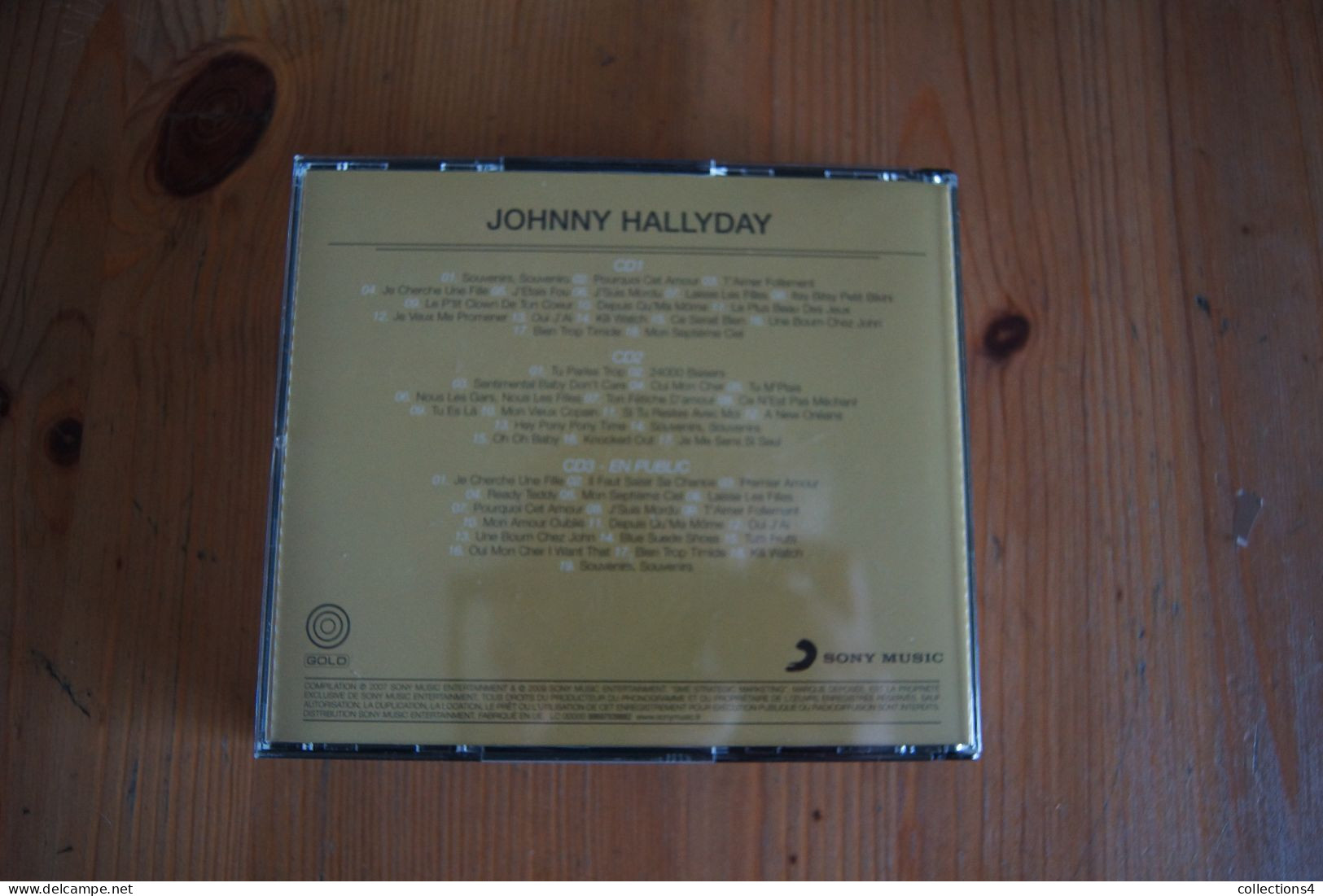 JOHNNY HALLYDAY LES ANNEES VOGUE COFFRET METAL 3 CD VALEUR+ - Rock