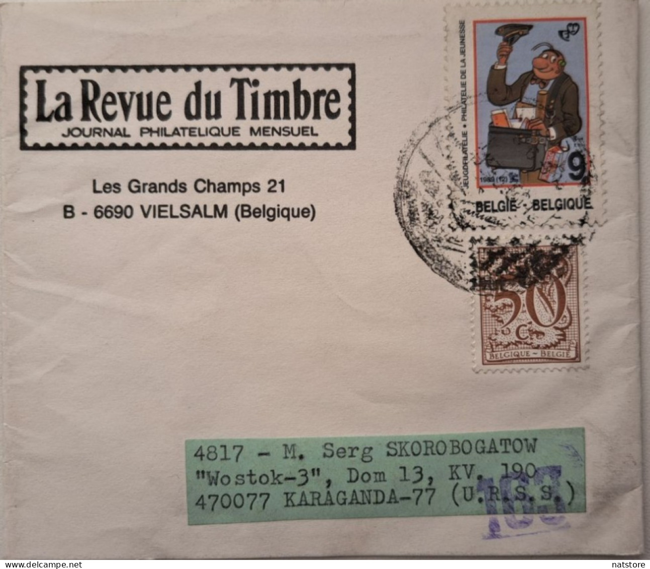 BELGIUM..TAPE FROM THE PARCEL WITH  STAMP .. - Altri & Non Classificati