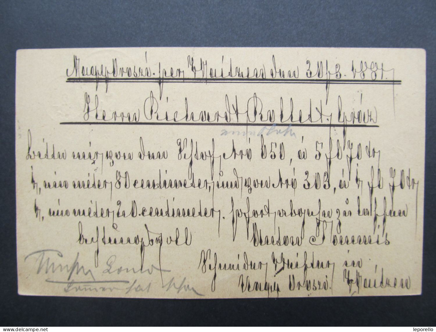 GANZSACHE Nagyoroszi - Graz 1881 / D*58836 - Postal Stationery