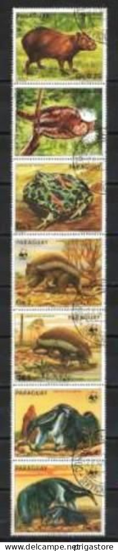 Paraguay 1985 Animaux Sauvages (54) Yvert N° 2151 à 2157 Oblitéré Used - Paraguay