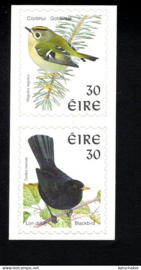 1987206034 1998 SCOTT 1115A  (XX) POSTFRIS MINT NEVER HINGED -PAIR COILS - GOLDCREST - BLACKBIRD - FAUNA - BIRDS - Unused Stamps