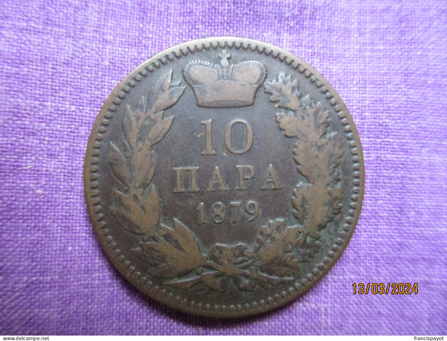 Serbia: 10 Para 1879 - Servië