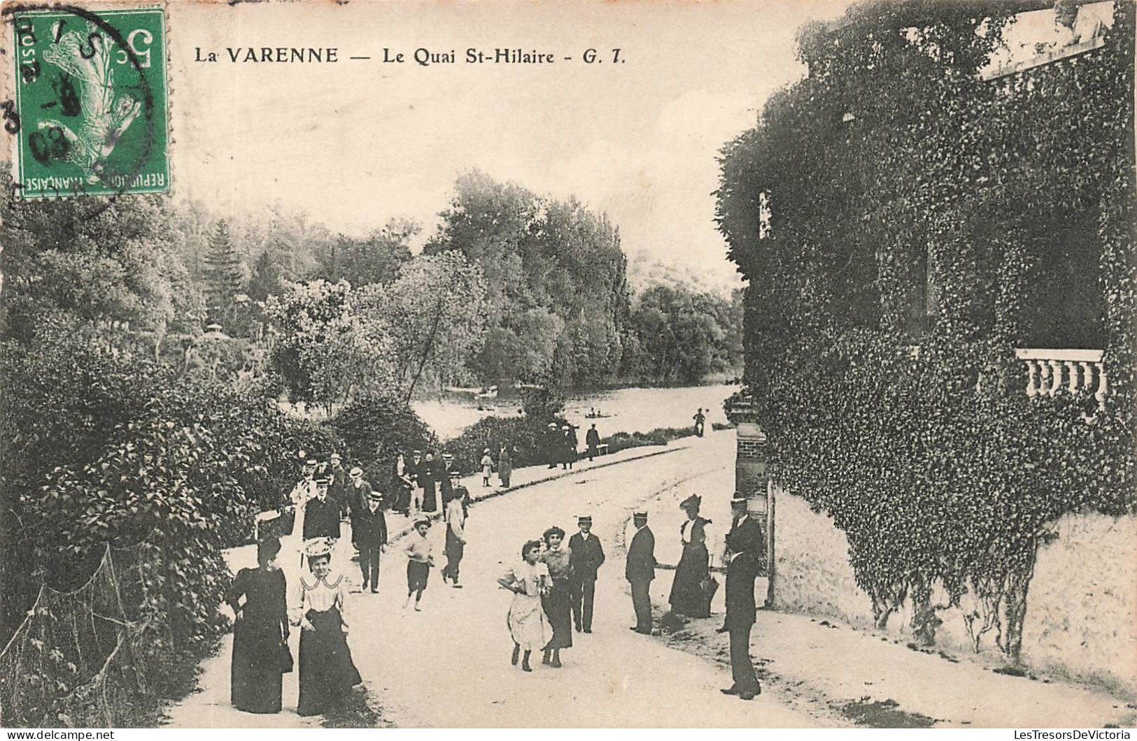 FRANCE - La Varenne - Vue Sur Le Quai St Hilaire - G I - Animé - Vue Générale - Carte Postale Ancienne - Autres & Non Classés