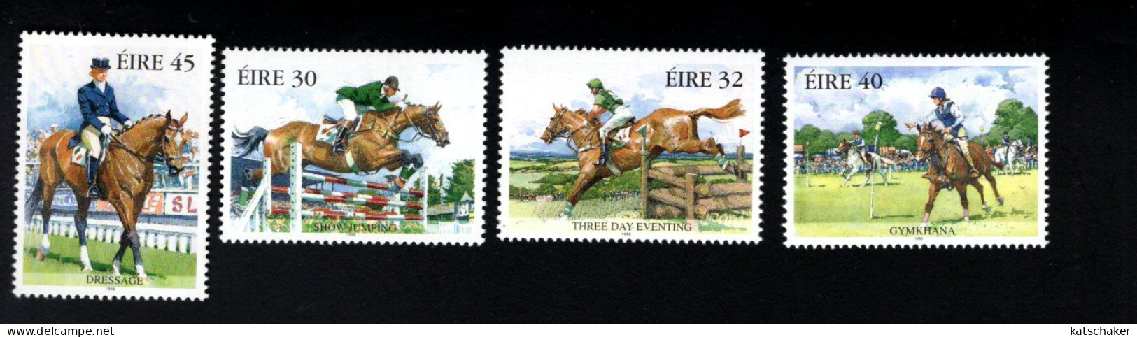 1987219534 1998 SCOTT 1116 1119  (XX) POSTFRIS MINT NEVER HINGED - EQUESTRIAN SPORTS -  HORSES - Nuovi